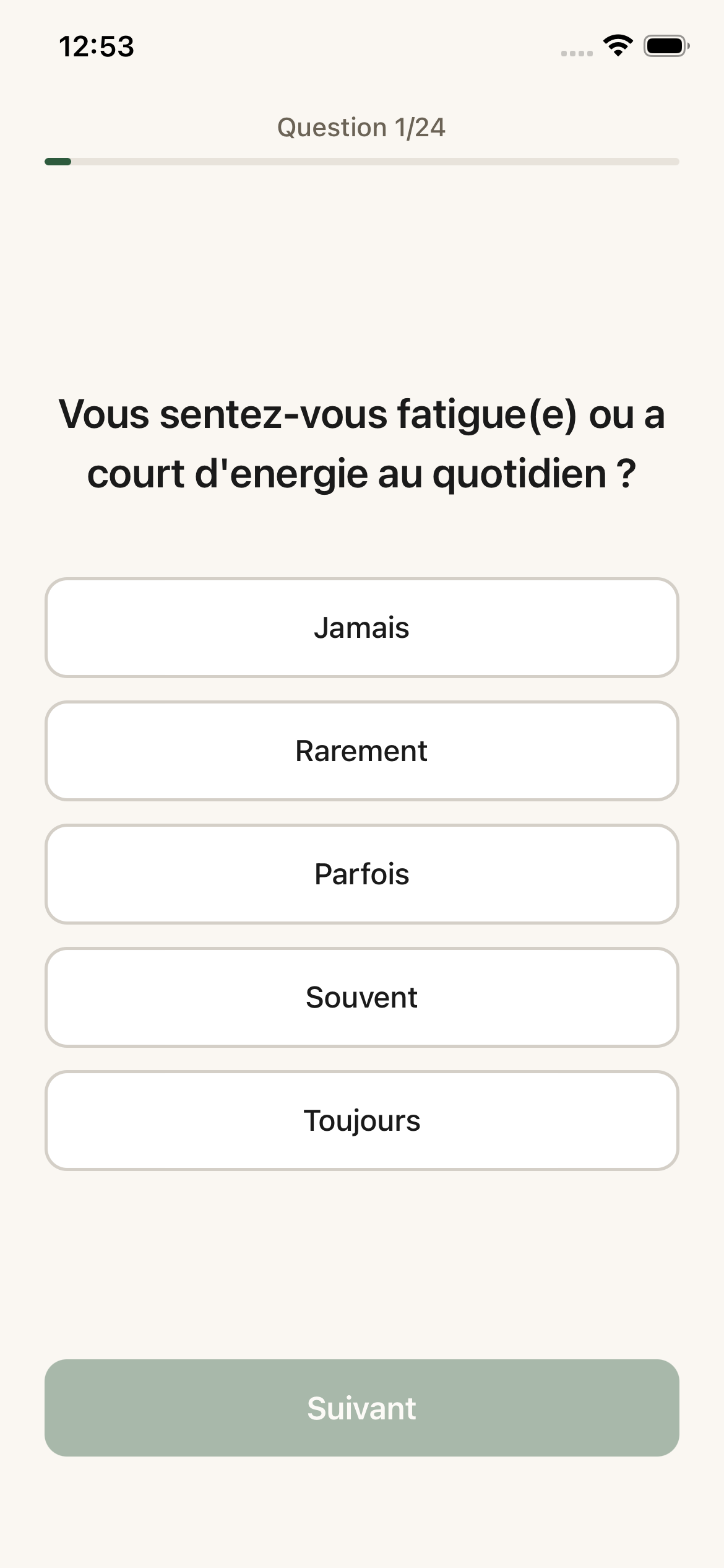 GuQi - Resultats du questionnaire de constitution MTC